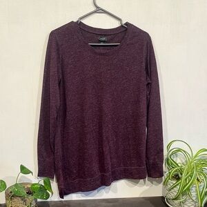 Roots sized medium, burgundy long sleeve top